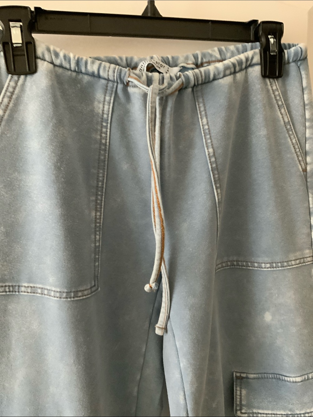 Vanilla Star Light Blue Washed Cargo Jogger Pants - Picture 4 of 8